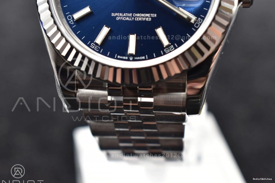 904L on 41 SS 1:1 GoAnywhere 126334 DateJust Best Dial Jubilee VS Edition Blue Bracelet 618 VSF 1024